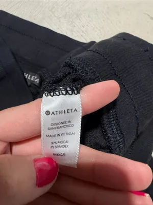 Athleta Black Jogger Pants with Drawstring Waist medium thumbnail 8