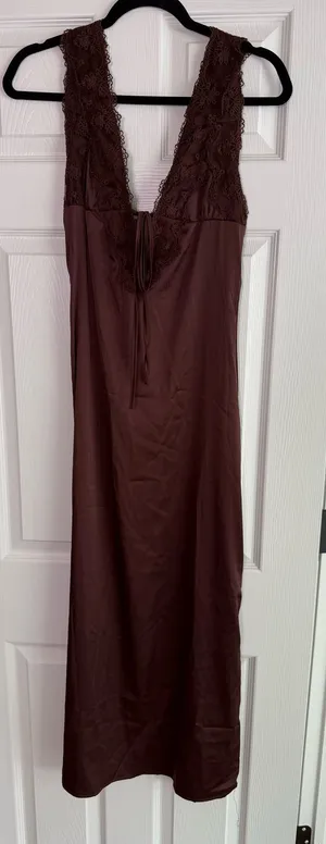 slip dress Brown Size M thumbnail 1