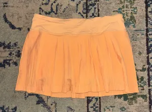 Lululemon Orange pleated tennis skirt thumbnail 1