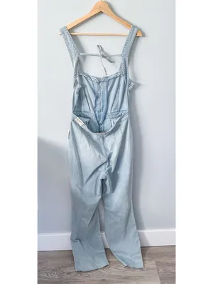 Free People We the Free CRVY 2nd Ave One Piece Denim Jumpsuit thumbnail 8