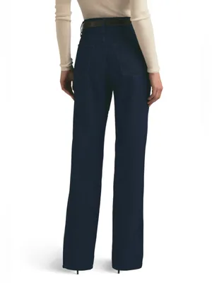 Favorite daughter The Jennifer Super High Waist Straight Leg Jeans dark wash 26 thumbnail 2