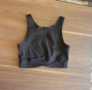 lululemon athletica Black Mesh-Back Sports Bra with Branded Underband thumbnail 5