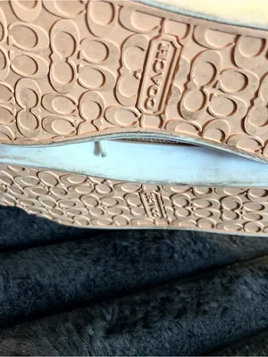 Coach Womens Metallic Rose Gold Low-Top Sneakers thumbnail 10