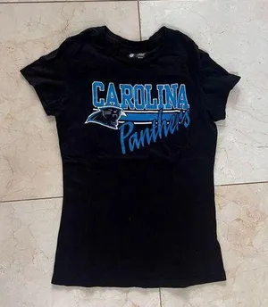 NFL Carolina Panthers Black T-Shirt sz Small thumbnail 1