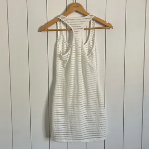 Revolve Superdown White Sheer Mini Dress Coverup thumbnail 3