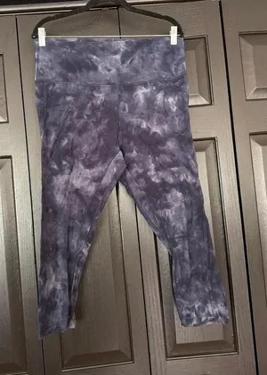 lululemon‎ Align High-Rise leggings featuring a dark navy or grey tie-dye 14 thumbnail 1