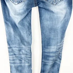 ROCK REVIVAL Alivia Blue Light Distressed Fray Hem Skinny Jeans 2 Boho Festival thumbnail 7