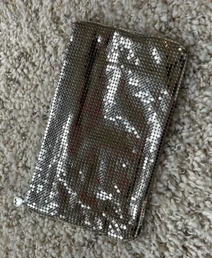 Whiting & Davis Vintage Silver Clutch thumbnail 1
