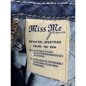 Miss Me Jeans Signature Ankle Skinny Women's 30 Blue JP5970AK Embellished Boho thumbnail 4