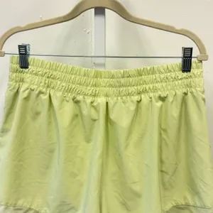 Layers 8 Womens Qwick-Dry Running Shorts Lime Green High Rise Lined XL Athletic‎ thumbnail 4