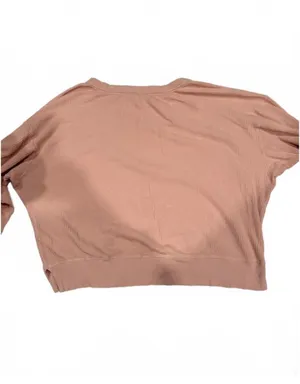 Aerie OFFLINE Pink Waffle Knit Long Sleeve Top thumbnail 2