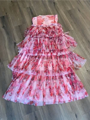 Anthropologie Hutch Outline Tiered Maxi Gown- size 4 thumbnail 6