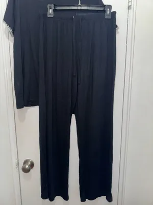 Rachel Zoe women’s modal pajama set size M black thumbnail 5