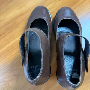 Dansko Bess Mary Jane Dark Brown Heel Leather Round Toe Comfort 37‎ thumbnail 9