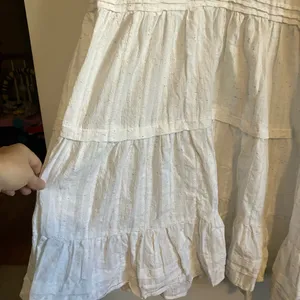 Betsey Johnson White Spectator Tiered Midi Dress Prairie Cottagecore Confetti thumbnail 8