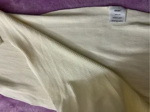 Women’s Cream Ribbed Knit Sleeveless Sweater with Tie Waist and Open Side thumbnail 3