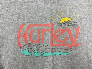 Hurley Mens Grey Short Sleeve Tee Shirt Size Medium thumbnail 2