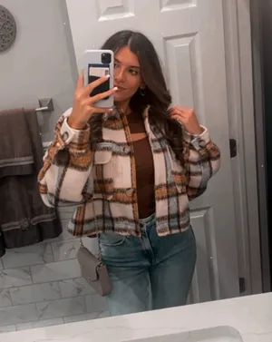 Garage cropped shacket thumbnail 1