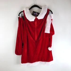 Music Legs Miss Santa Claus Costume Sexy Dress Up Halloween Christmas M/L thumbnail 4