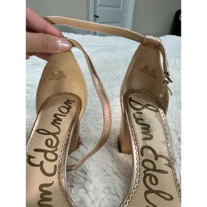 Sam Edelman Odila Rose Gold Scalloped Block Heel Sandals 6.5 Wedding thumbnail 5