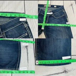 BKE Buckle‎ Denim Capri Cropped Jeans Starlite Thick Stitch Women Sz 28 thumbnail 8