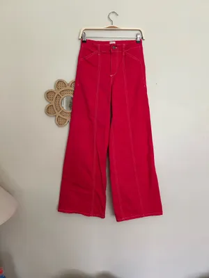 Maeve wide leg high rise pants thumbnail 2