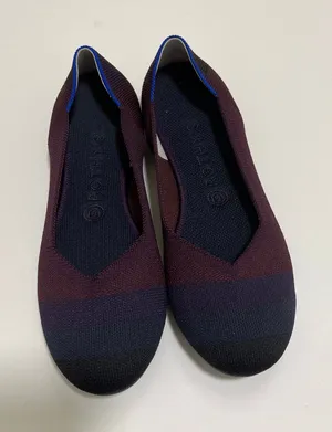 Rothy's The‎ Flat Blackberry Captoe Ombre Colorblock Flats Size 9.5 thumbnail 1