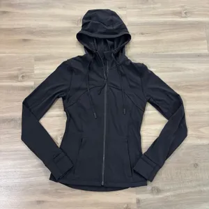 Lululemon Hooded Define Jacket Nulu Women Size 6 Black thumbnail 1