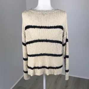 Charlotte Russe Striped Pullover Sweater Size M thumbnail 2