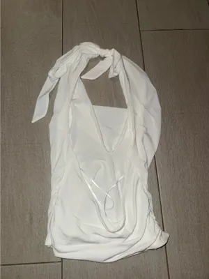 White halter top hello Molly  thumbnail 2
