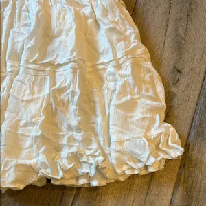 Princess Polly Cream Ruffled Skater Skirt thumbnail 4