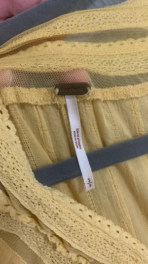 Free People Yellow Top thumbnail 2