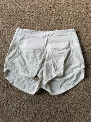 Lululemon Speed Up High Rise Shorts 2.5” White thumbnail 3