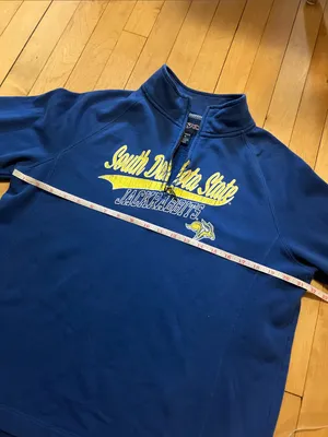 Jansport South Dakota State University Jackrabbits Blue and Gold Quarter Zip XL thumbnail 8