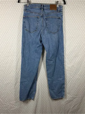 Faherty Medium Wash High Rise Organic Cotton Straight Leg Jeans thumbnail 5