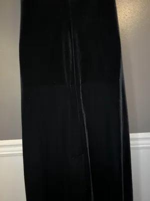R&M Richards Dress Womens Black Velvet Sleeveless Maxi Formal Evening Style 9067 thumbnail 8