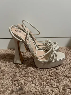 So Me Heels Tan Size 7 thumbnail 2