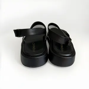 Vionic Madera Women's Size 8 Black Leather Slingback Platform Sandals thumbnail 5