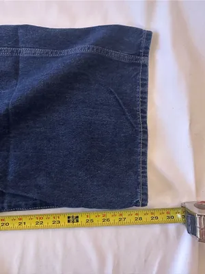Old Navy Dark Indigo Wide-Leg Patch Pocket Jeans thumbnail 7