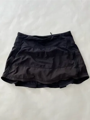 Vintage VTG Lululemon Black Pace Rival Skirt 11" Size 2 thumbnail 2
