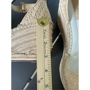 Franco Sarto Marsha Espadrille Wedge Sandals Beige Size 8.5 M thumbnail 11