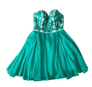 Sherri Hill Emerald green beaded flower, sweetheart, homecoming dress medium thumbnail 9