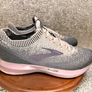 Brooks Women's Athletic Shoes - Gray and Pink thumbnail 3