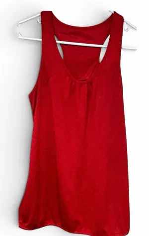 Danskin Red Racerback Tank Top thumbnail 1