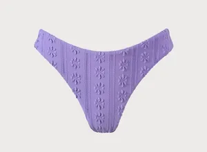 BERLOOK Purple Jacquard Bikini Bottom ONLY 11 thumbnail 5