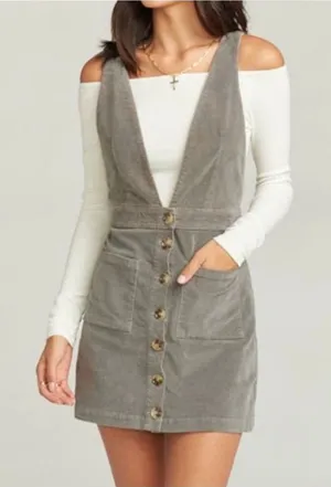 Show me your Mumu corduroy overall dress size XS thumbnail 1