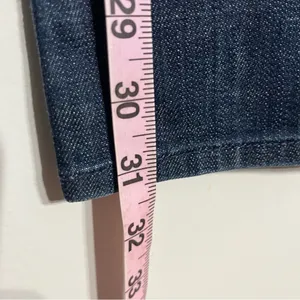 7 For‎ All Mankind The Lexie Women's 27 Petite Dark Wash Blue Denim Bootcut Jean thumbnail 7