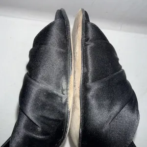 Butter For Diane B Satin Peep Toe Italian Black Minimalist Pumps‎ Heels Size 9 thumbnail 9