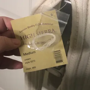High Sierra cable knit cream light weight sweater M thumbnail 8
