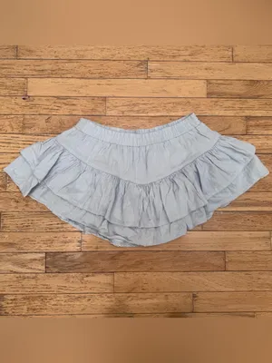 BP ‘Lace Trim Ruffle Mini Skort in Light Blue’ size Medium thumbnail 2